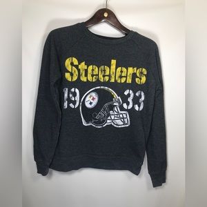 Pittsburgh Steelers Sweatshirt Mens Small NFL Team Apparel Black Pullover.